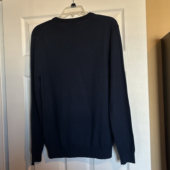 Bonobos men’s blue 100% merino wool crew neck sweater size medium - Picture 6 of 8